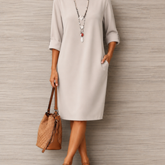Odette Tummy-Concealing Midi Dress