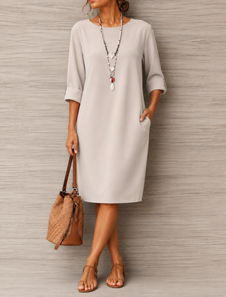 Odette Tummy-Concealing Midi Dress