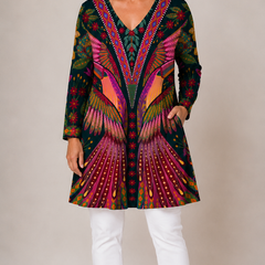 Jayla | Long Blouse with V-Neck