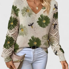 Kaiti™ - Elegant Floral Sweater