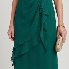 Blake™ Elegant Chiffon Draped Dress