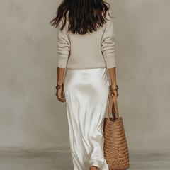 Isolde™ Knit & Satin Ensemble