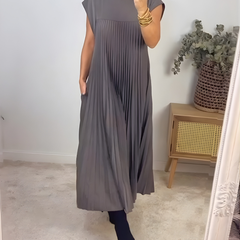 Callista™ Elegant Pleated Dress
