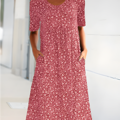 Qahira™  Casual Round Neck Dress