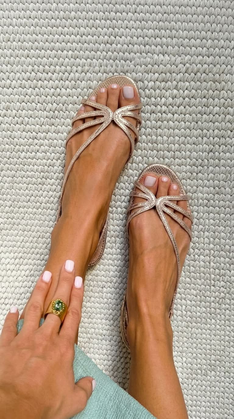 Monroe | Elegant Gold Vintage Sandals