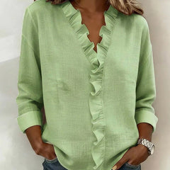 Lottie™ Ruffle V-Neck Blouse