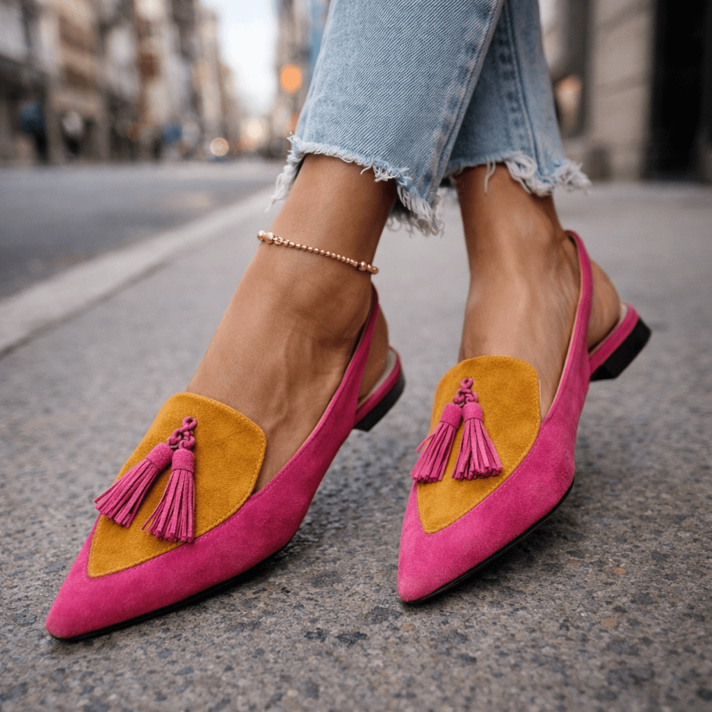 Dorotea™ Elegant Tassel Slingback Flats