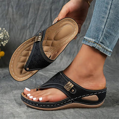 Anna™ | Comfort Wedge Toe Sandals