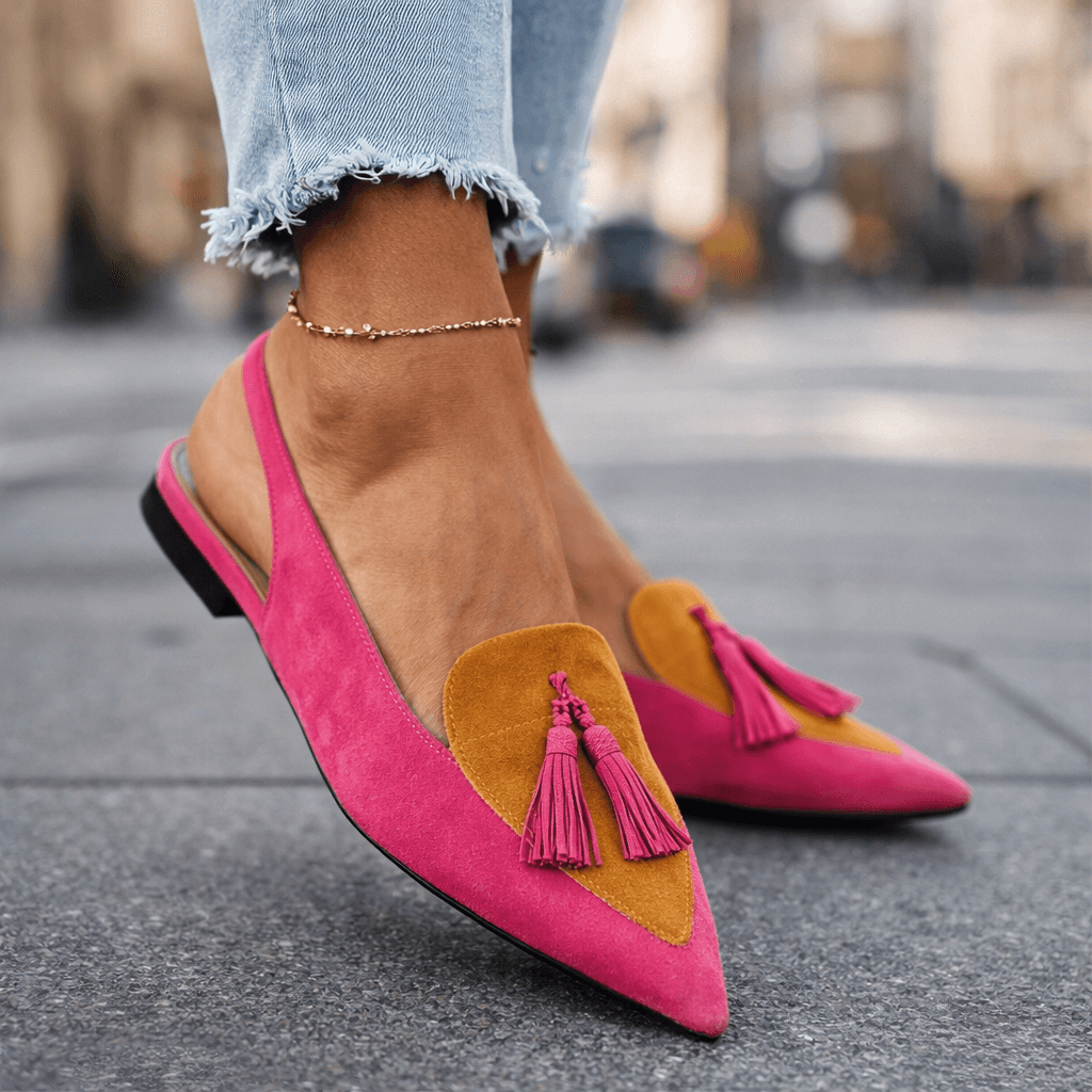 Dorotea™ Elegant Tassel Slingback Flats