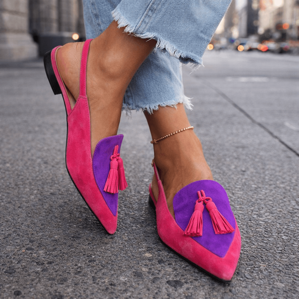 Dorotea™ Elegant Tassel Slingback Flats