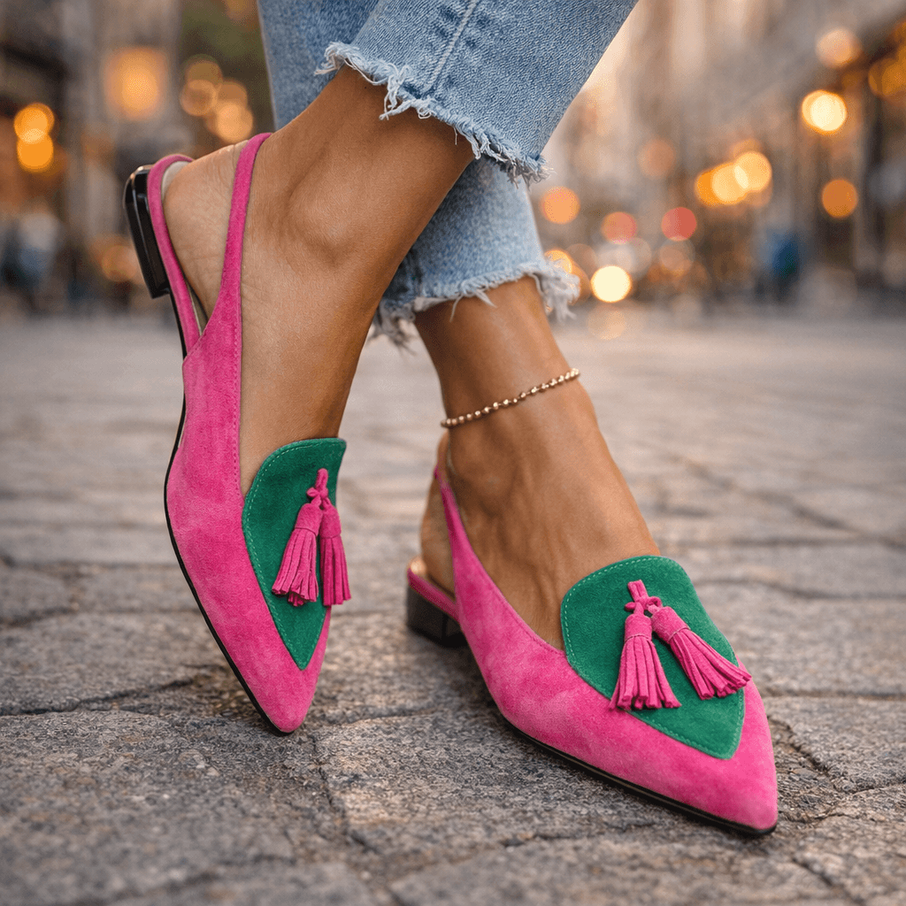 Dorotea™ Elegant Tassel Slingback Flats