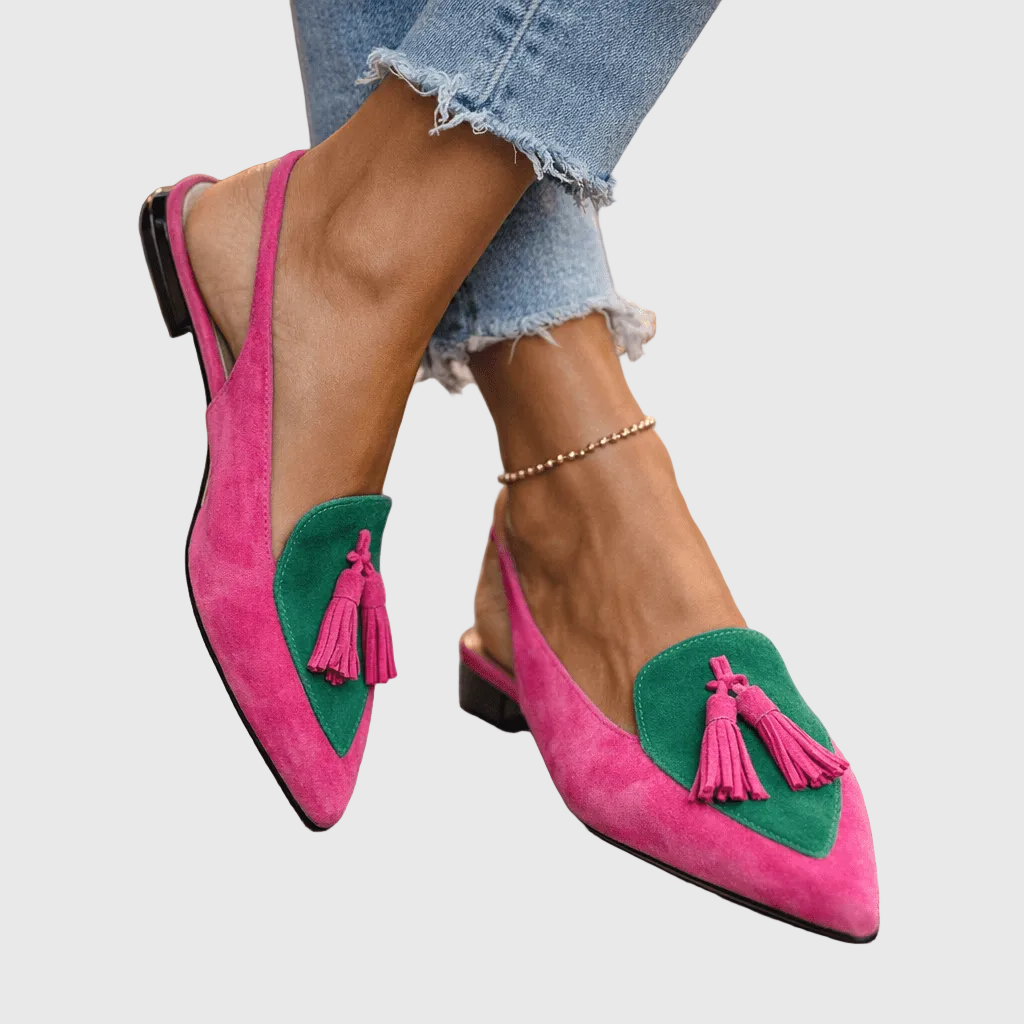 Dorotea™ Elegant Tassel Slingback Flats
