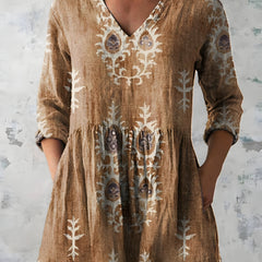 Everly | Long Blouse with V-Neck