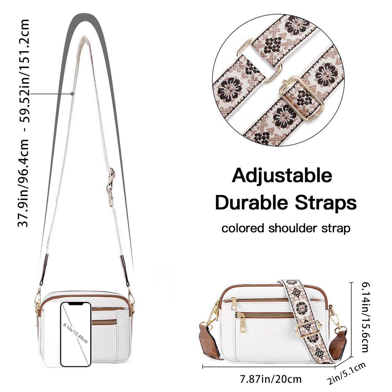 Selena™ Refined Leather Shoulder Bag