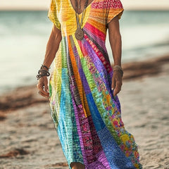 Veda™ Bohemian Sun Maxi Dress