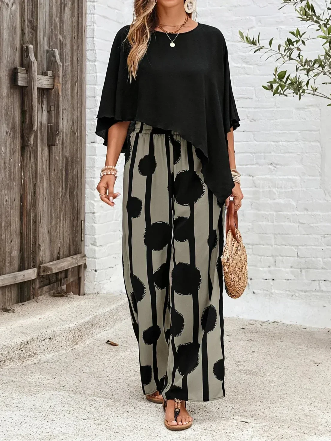 Kalliope™ Elastic Waist Two-Piece Set