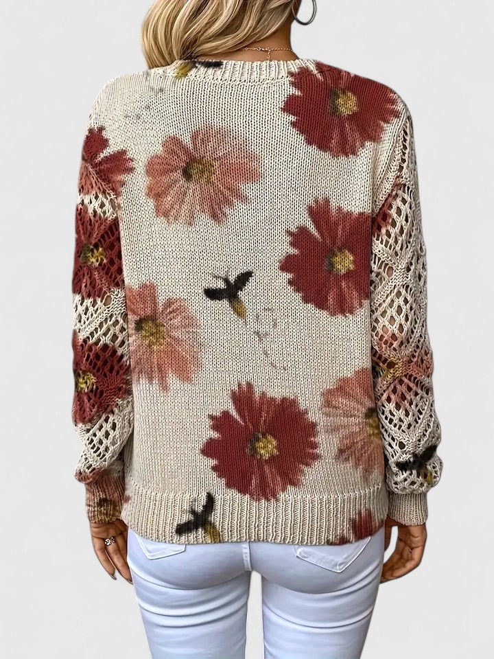 Kaiti™ - Elegant Floral Sweater