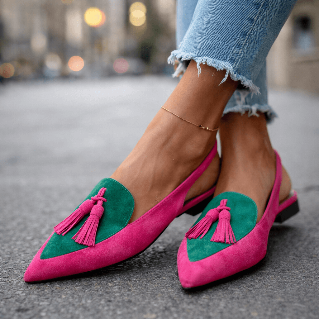 Dorotea™ Elegant Tassel Slingback Flats