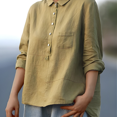 Stella™ Women's Linen Long Sleeve Shirt