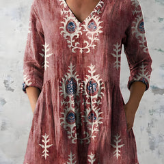 Everly | Long Blouse with V-Neck