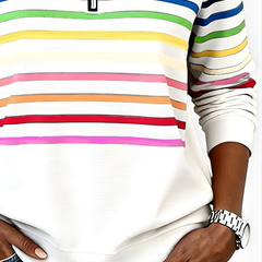 Raina™ Striped Zip Hoodie