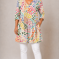 Everlee | Long Blouse with V-Neck