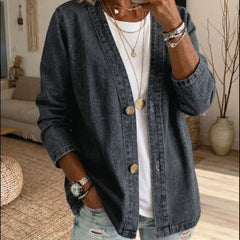 Corinne™ Denim Button Coat