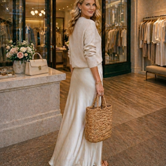 Isolde™ Knit & Satin Ensemble
