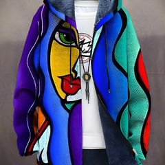 Addison™ - Luxurious Art-Inspired Zip-Up Hoodie