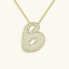 Bubble Initial Necklace