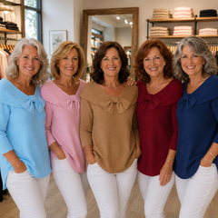 Remi™ Elegant Knitted Bow Top