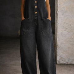 Zariyah | Vintage Washed Cotton Denim Overalls
