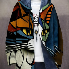 Brielle™ - Luxurious Art-Inspired Zip-Up Hoodie