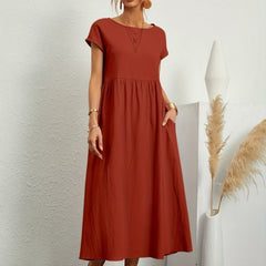 Cassandra™ Elegant Round Neck Dress