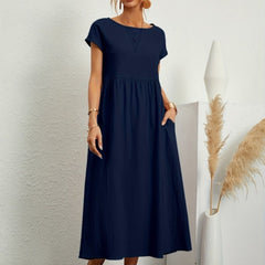 Cassandra™ Elegant Round Neck Dress
