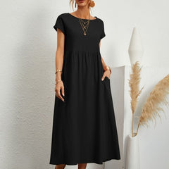 Cassandra™ Elegant Round Neck Dress