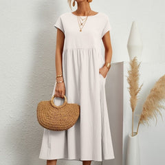 Cassandra™ Elegant Round Neck Dress