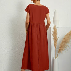 Cassandra™ Elegant Round Neck Dress