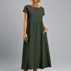 Cassandra™ Elegant Round Neck Dress