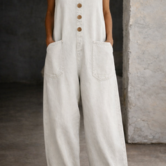 Gloria | Vintage Washed Cotton Denim Overalls
