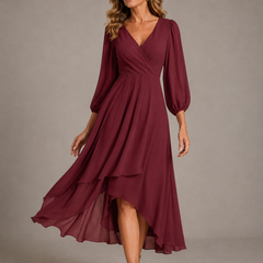 Lottie | Elegant V-Neck Maxi Dress