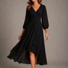 Lottie | Elegant V-Neck Maxi Dress