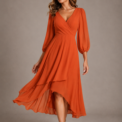 Lottie | Elegant V-Neck Maxi Dress