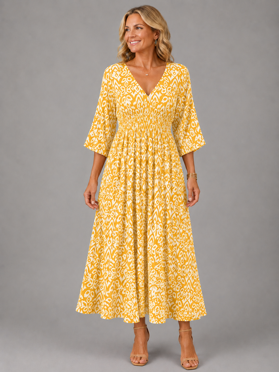 Serena | Bohemian Flow Midi Dress