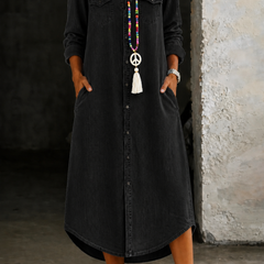 Andi | Casual Elegant Long Denim Shirt Dress