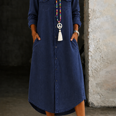 Andi | Casual Elegant Long Denim Shirt Dress