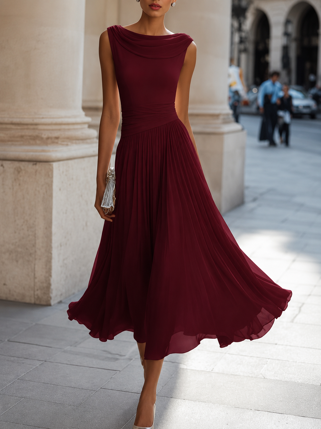 Celestine™ Pleated Midi Dress