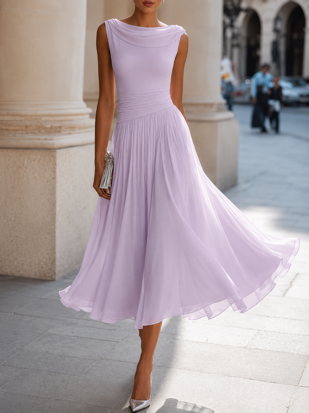 Celestine™ Pleated Midi Dress