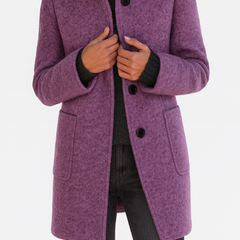 Adele™ High Collar Wool Blend Jacket