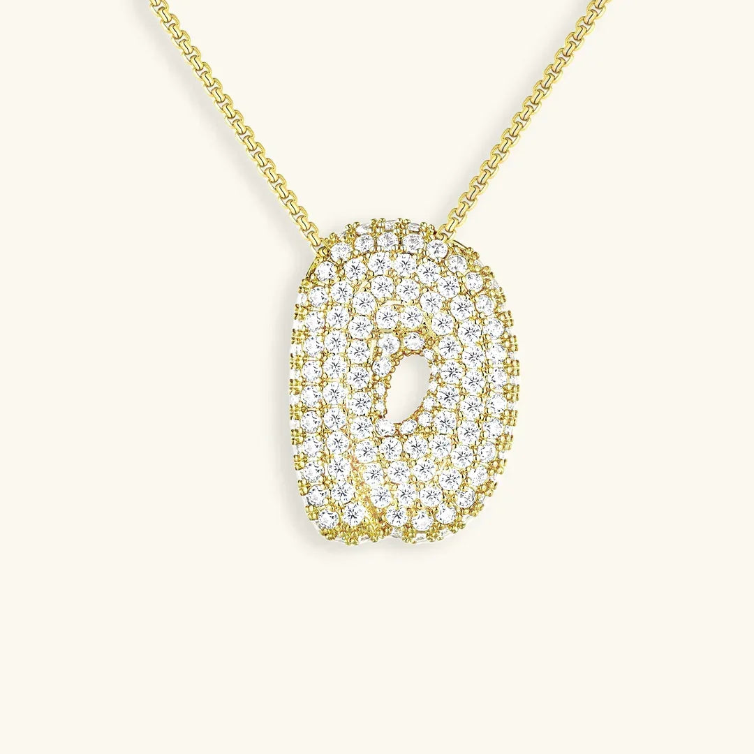 Bubble Initial Necklace